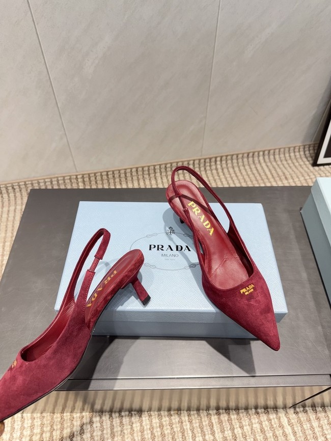 Prada leather slingback pumps 1I901M-3