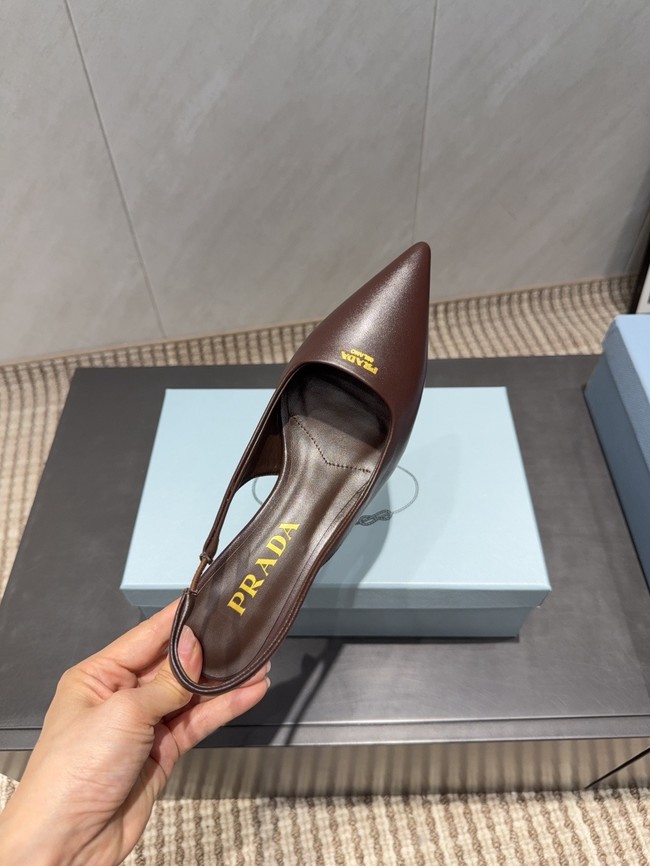 Prada leather slingback pumps 1I901M-6