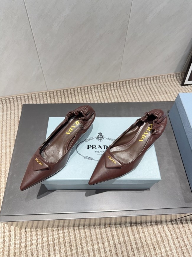 Prada Mordore leather pumps 87221-6