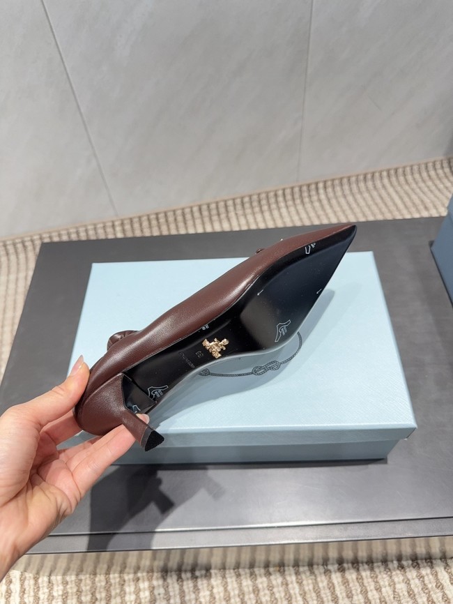 Prada Mordore leather pumps 87221-6