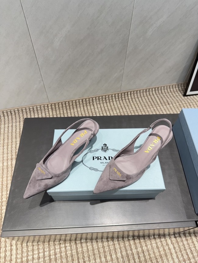 Prada leather slingback pumps 87220-1
