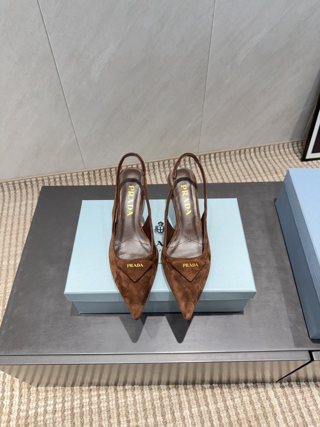 Prada leather slingback pumps 87220-2