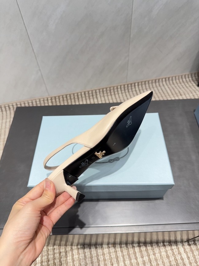 Prada leather slingback pumps 87220-5