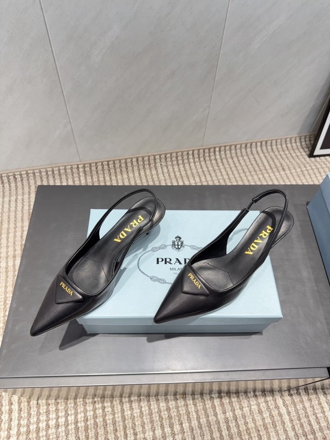 Prada leather slingback pumps 87220-8