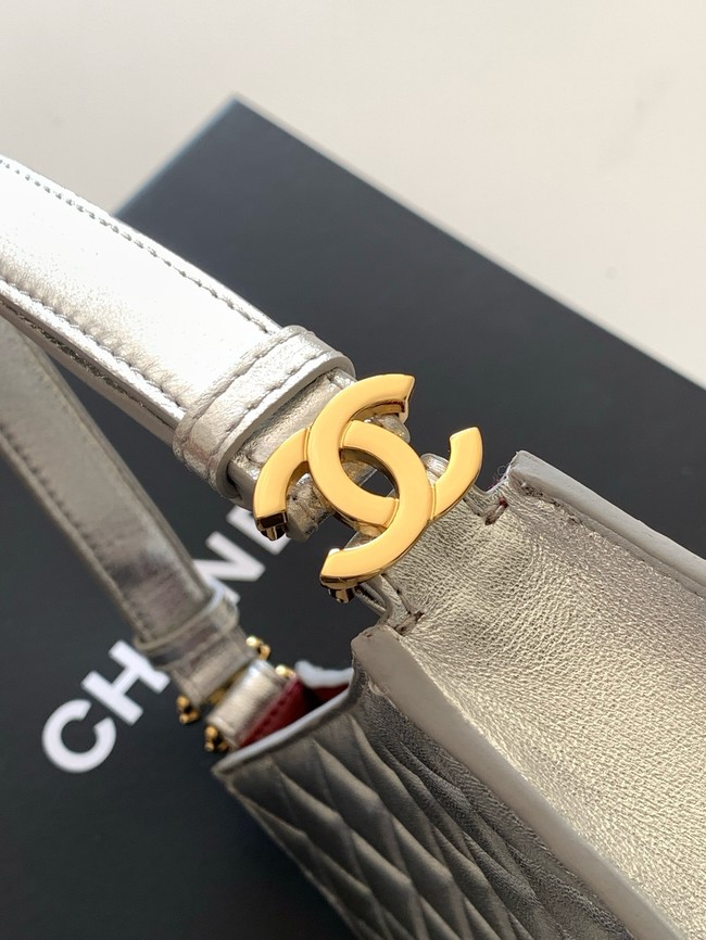 CHANEL Shoulder Bag AS6045 Silver