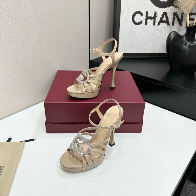 GUCCI Womens pump with crystal Interlocking G 21045-6