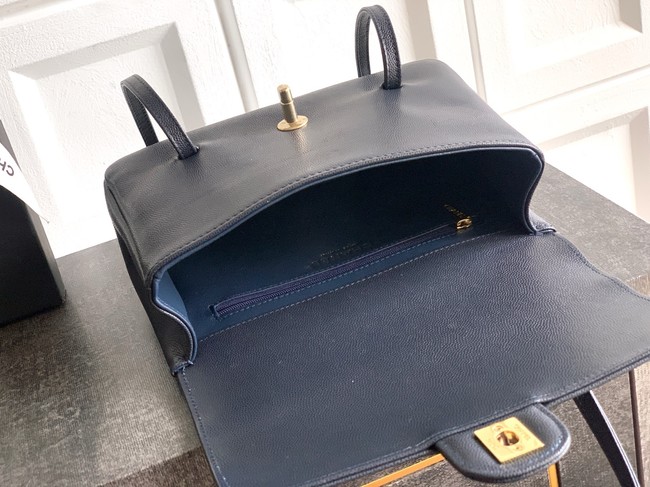 CHANEL Small Flap Bag AS6130 Dark Blue