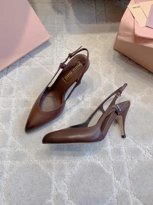 MIUMIU WOMENS Slingbacks Heel 8CM 55704-2