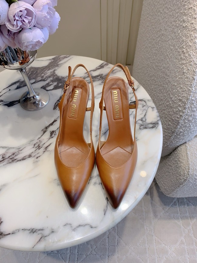 MIUMIU WOMENS Slingbacks Heel 8CM 55704-3