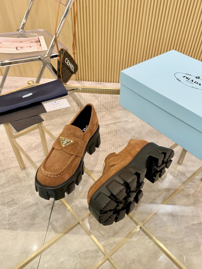 Prada suede loafers 55707-1