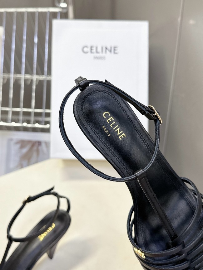 CELINE CAGE HEELED SANDAL IN GOATSKIN 36633-3