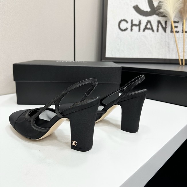 Chanel Slingbacks Mesh & Grosgrain 66937-1