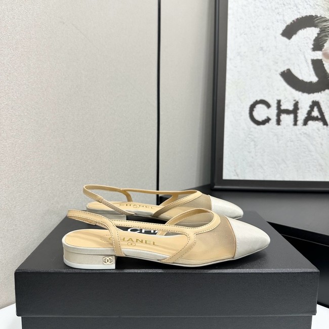 Chanel Slingbacks Mesh & Grosgrain 66938-2