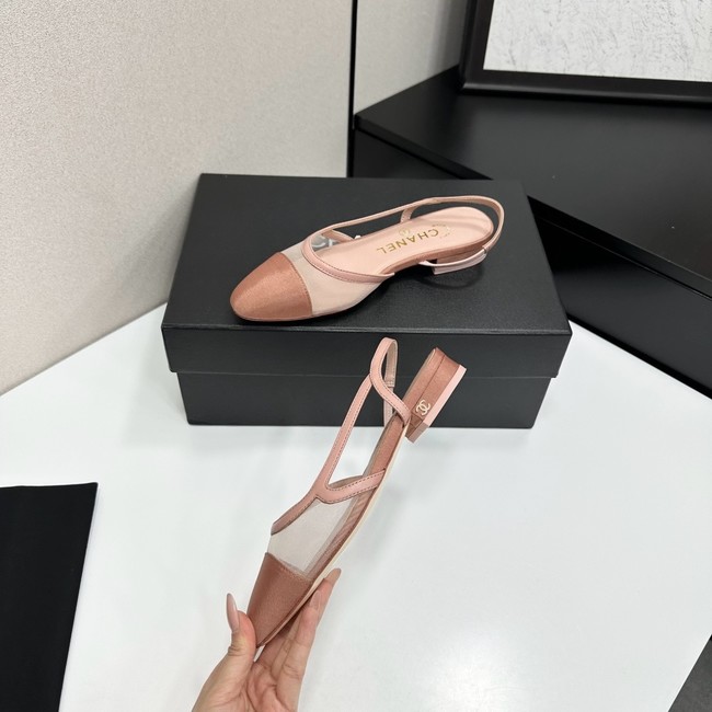 Chanel Slingbacks Mesh & Grosgrain 66938-3