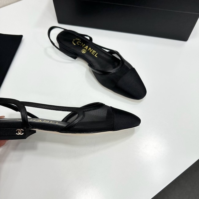 Chanel Slingbacks Mesh & Grosgrain 66938-4