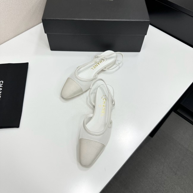 Chanel Slingbacks Mesh & Grosgrain 66938-6