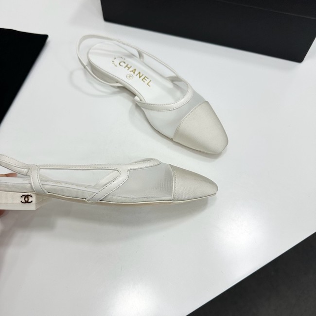 Chanel Slingbacks Mesh & Grosgrain 66938-6