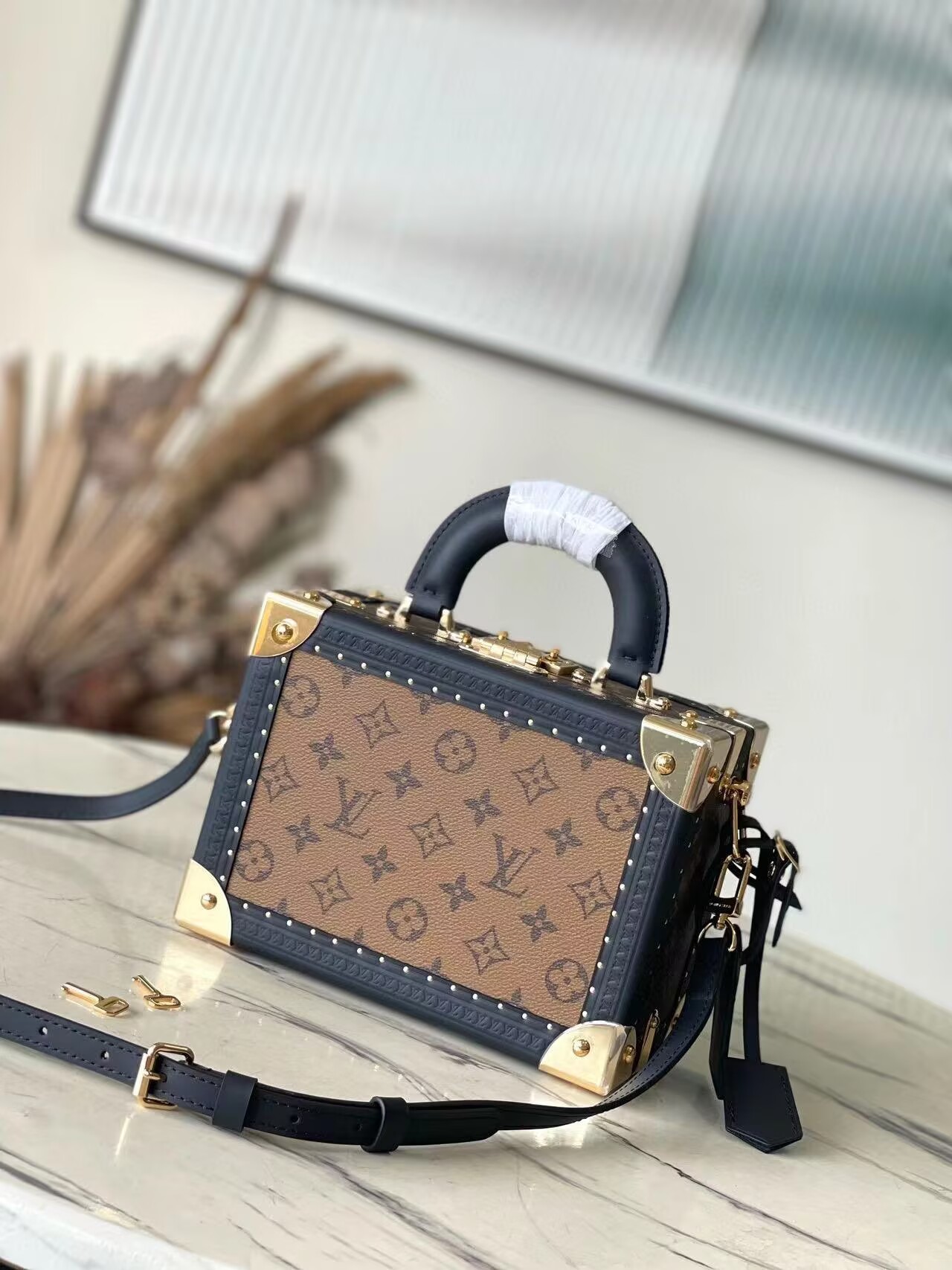 Louis Vuitton Monogram Reverse Petite Valise M47164 Black Louis Vuitton Monogram Reverse Petite Valise M47164 Black