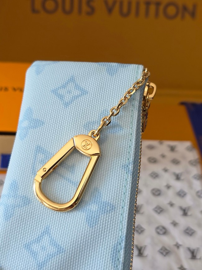 Louis Vuitton Key Pouch M27674 Bleu Courrier
