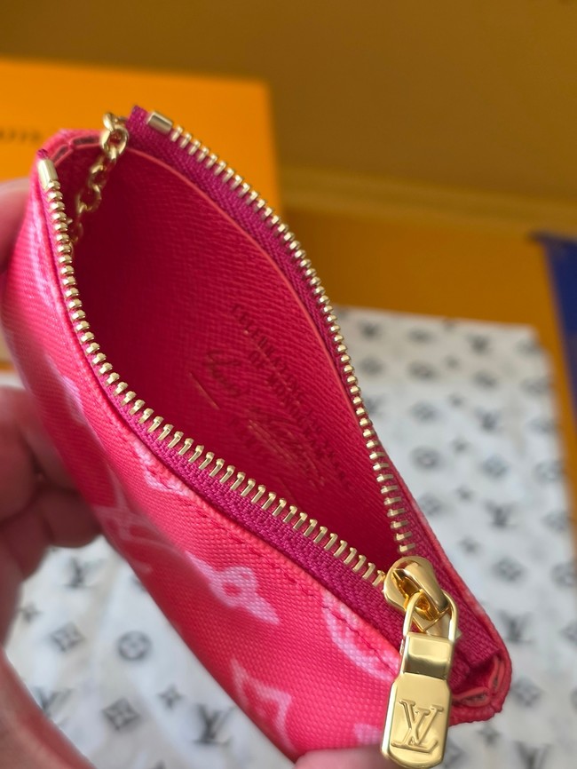 Louis Vuitton Key Pouch M27674 Rose Ruban