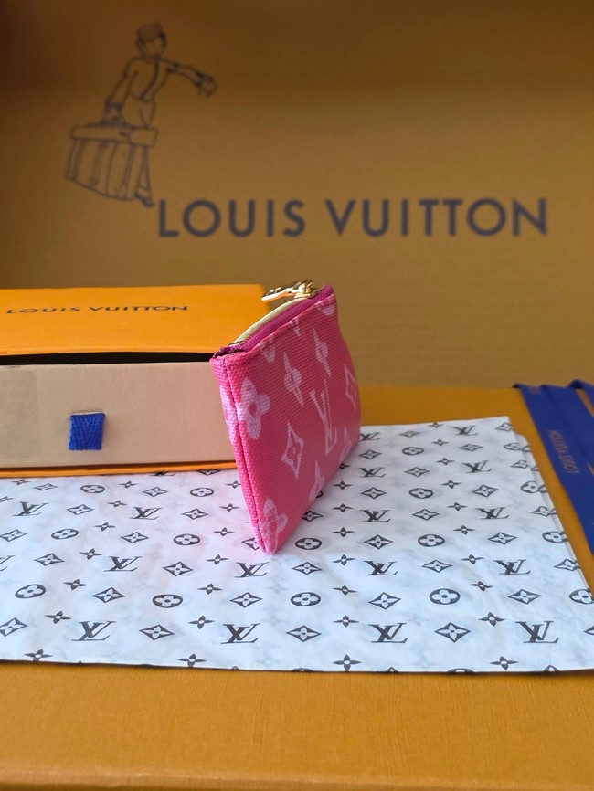 Louis Vuitton Key Pouch M27674 Rose Ruban