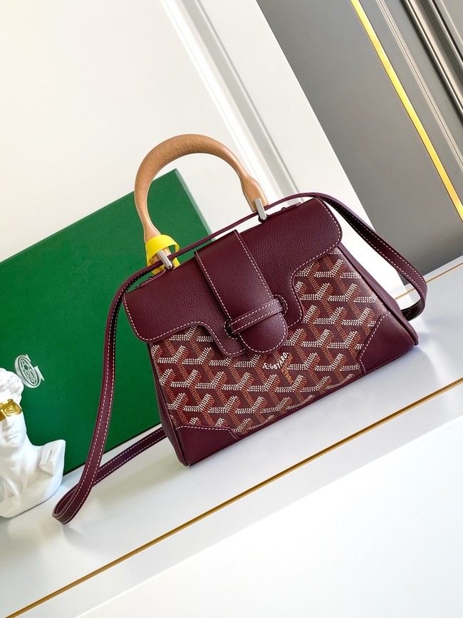 Goyard Saigon Soft Mini Bag 7CL07P wine red
