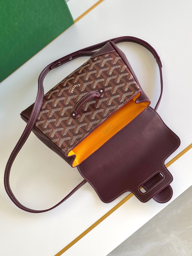 Goyard Saigon Soft Mini Bag 7CL07P wine red