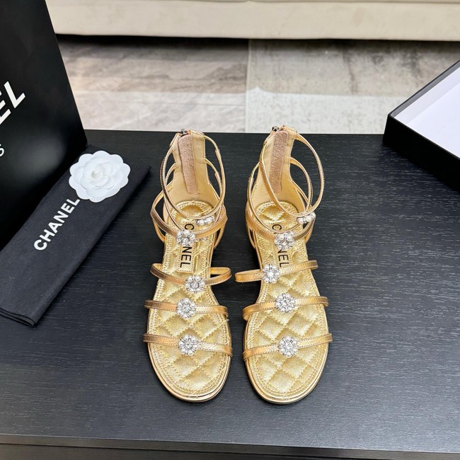 Chanel Sandals Laminated Lambskin 66964-1