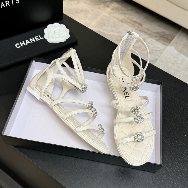 Chanel Sandals Laminated Lambskin 66964-2
