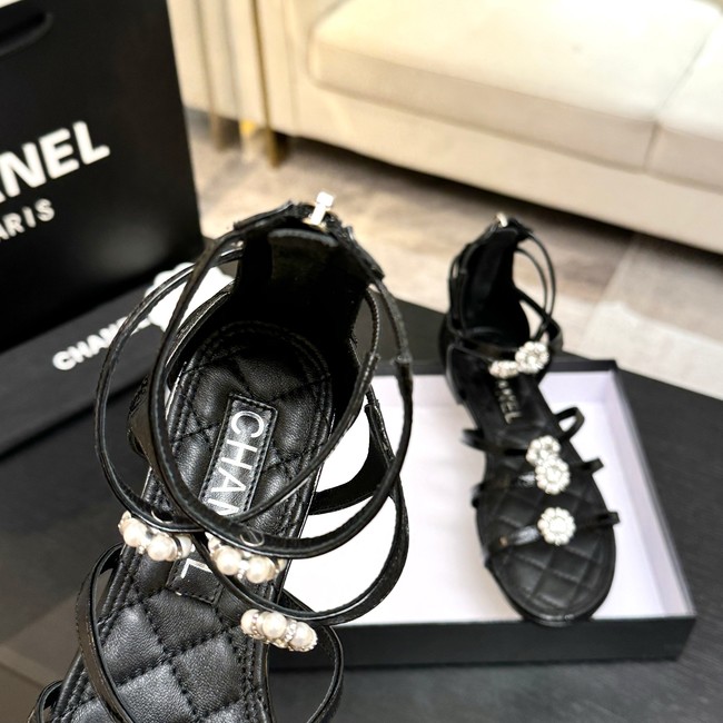 Chanel Sandals Laminated Lambskin 66964-4