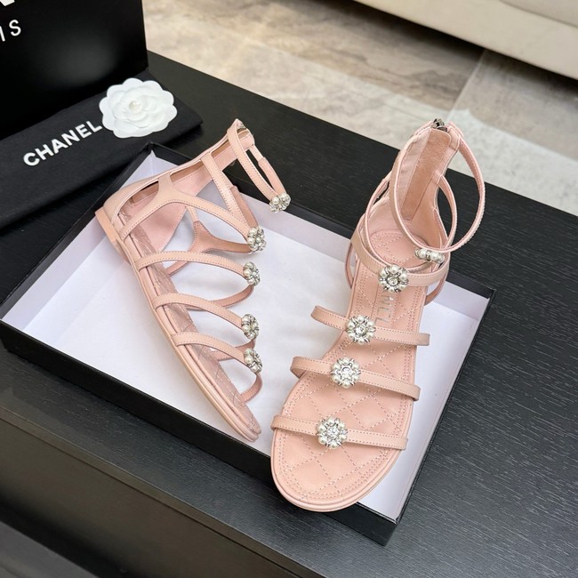Chanel Sandals Laminated Lambskin 66964-5