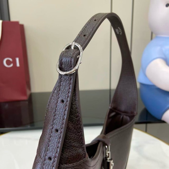 Gucci Jackie Slim medium shoulder bag 863137 dark brown