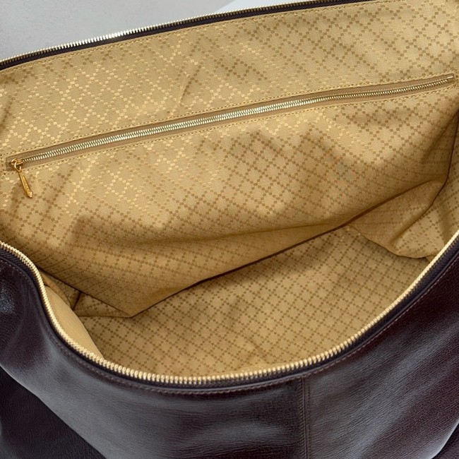 Gucci Brera large crossbody bag 864485 dark brown leather