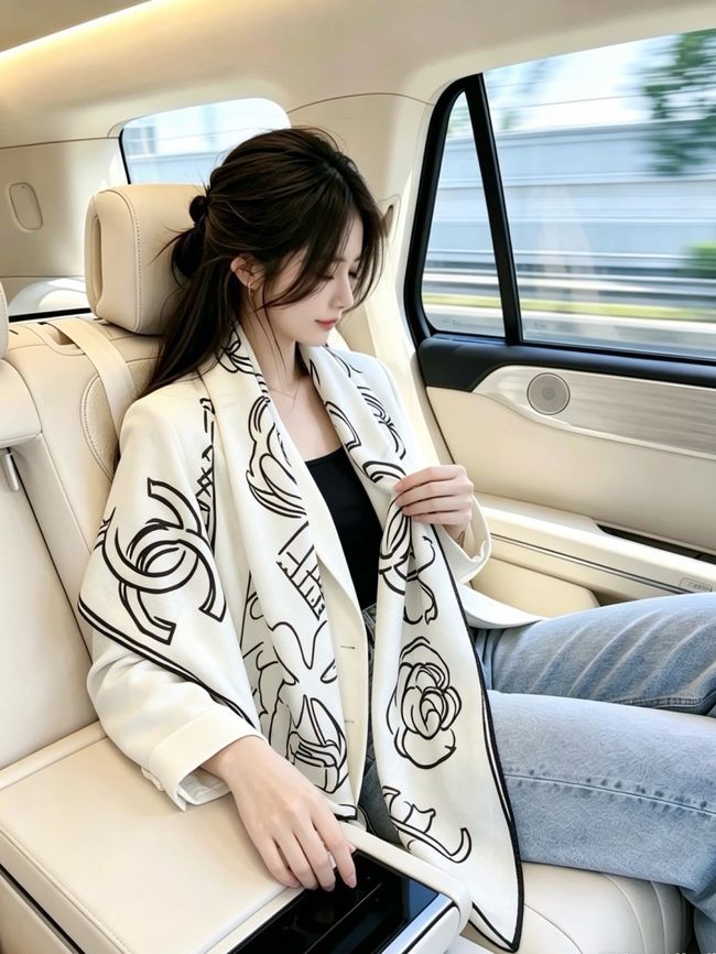 Chanel cashmere scarf B25983-2 Chanel cashmere scarf B25983-2