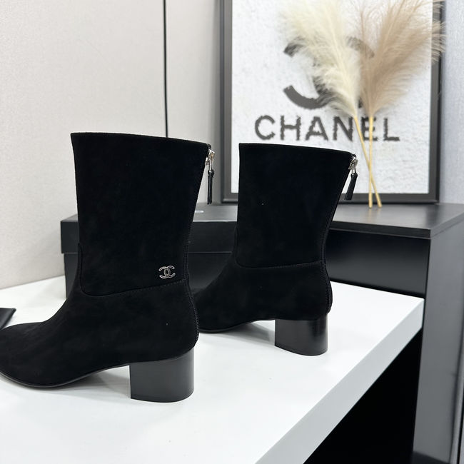 Chanel Mid-Calf Boots Suede 95410-2