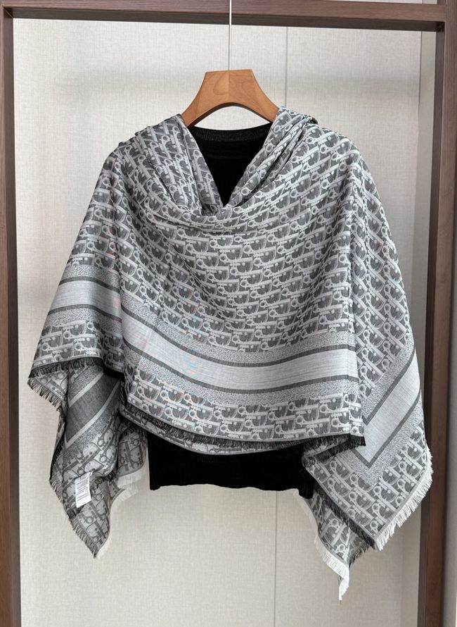 Dior Oblique Shawl Wool and Silk Jacquard I1058-7