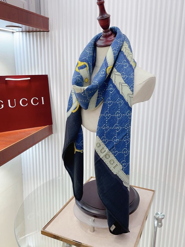 Gucci Shawl Wool and Silk A007HK-1 Gucci Shawl Wool and Silk A007HK-1