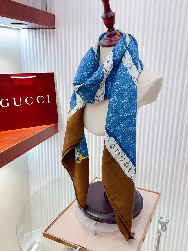 Gucci Shawl Wool and Silk A007HK-2 Gucci Shawl Wool and Silk A007HK-2