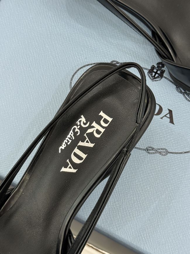 Prada Brushed leather slingback pumps 1I702O-3