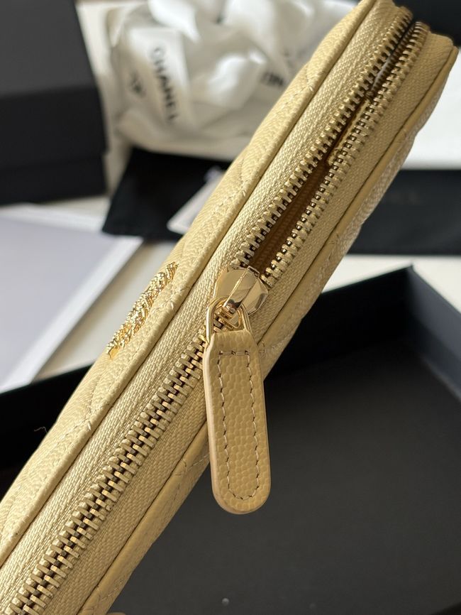 Chanel Classic Zipped Wallet AP5077 apricot Chanel Classic Zipped Wallet AP5077 apricot