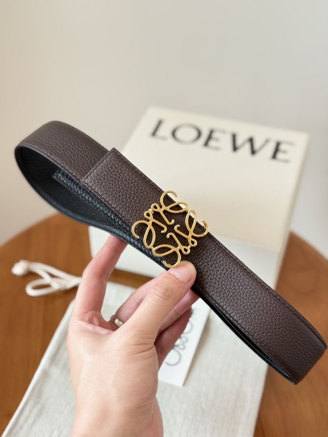 Loewe Cowhide Double-Sided Anagram Belt 35MM 26X03-1