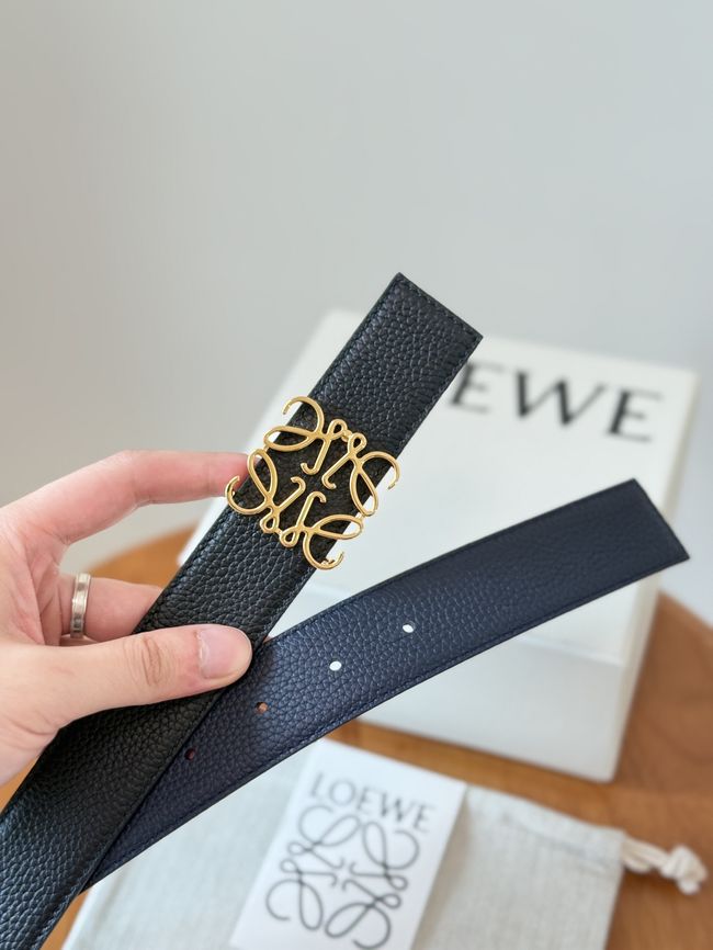 Loewe Cowhide Double-Sided Anagram Belt 35MM 26X03-7 Loewe Cowhide Double-Sided Anagram Belt 35MM 26X03-7
