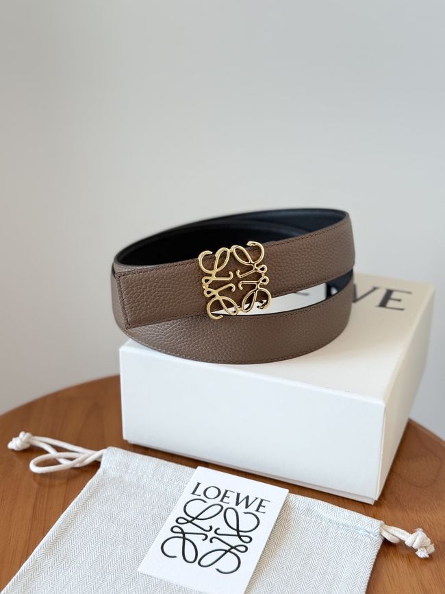 Loewe Cowhide Double-Sided Anagram Belt 35MM 26X03-9 Loewe Cowhide Double-Sided Anagram Belt 35MM 26X03-9