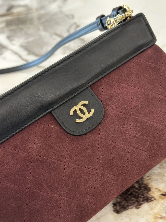 Chanel Clutch with Chain AP5540 Burgundy