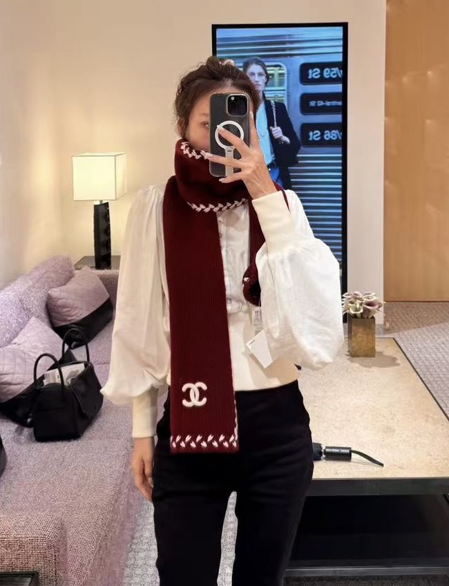 Chanel Cashmere Scarf&Hat AAC073-3