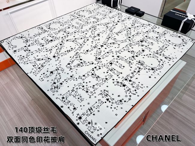 Chanel Wool and Silk Shawl AAC493-1 Chanel Wool and Silk Shawl AAC493-1