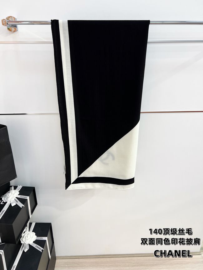 Chanel Wool and Silk Shawl AAC494-1 Chanel Wool and Silk Shawl AAC494-1