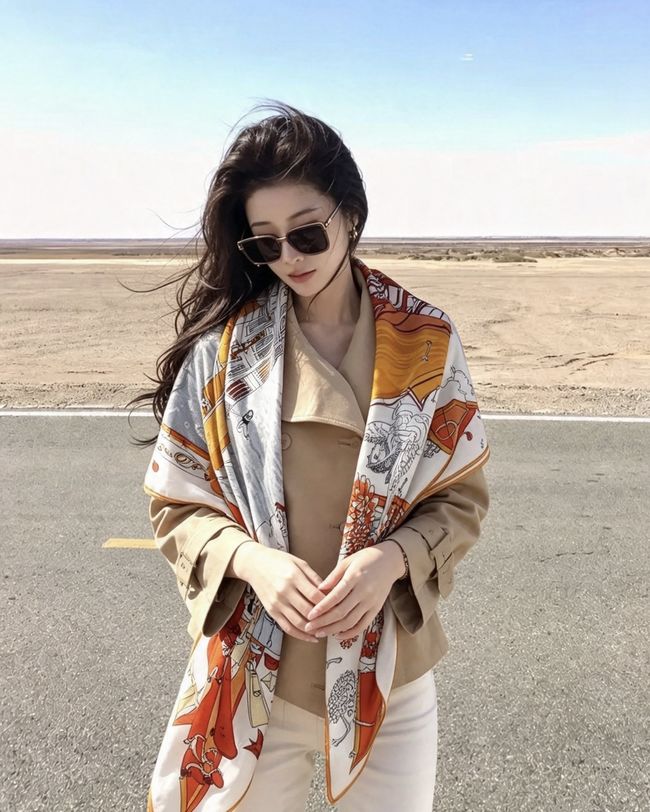 Hermes cashmere Shawl H36123-6