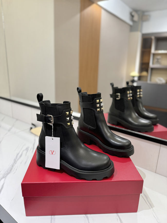 Valentino LOGO cowhide ankle boots S0MT5-1