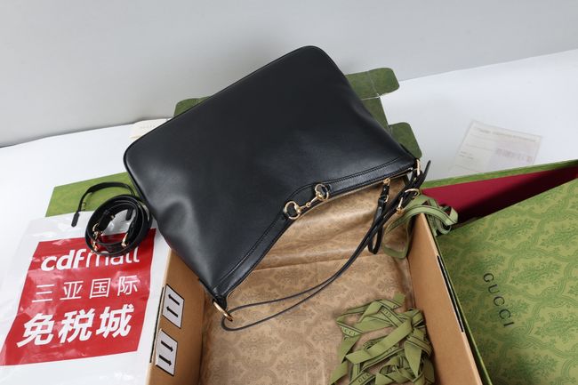 Gucci Starlet large shoulder bag soft leather A00CI2 black